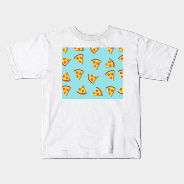 Pizza Slice pattern Kids T-Shirt by timegraf